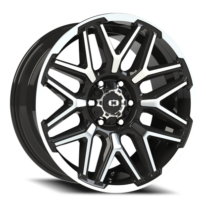 Vision Rekluse 20X9 Gloss Black Machined Face and Lip Wheel