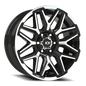 Vision Rekluse 20X9 Gloss Black Machined Face and Lip Wheel