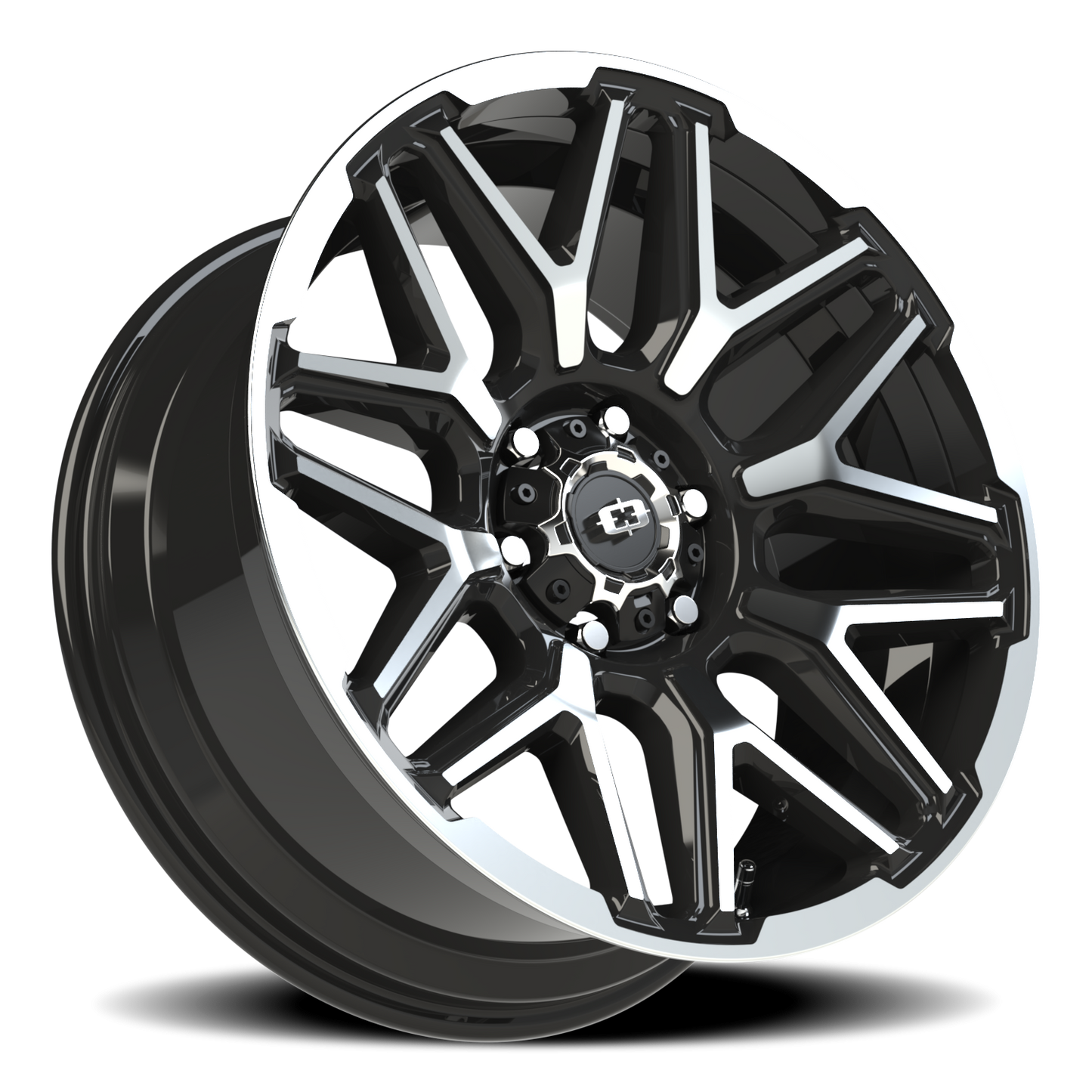 Vision Rekluse 20X9 Gloss Black Machined Face and Lip Wheel