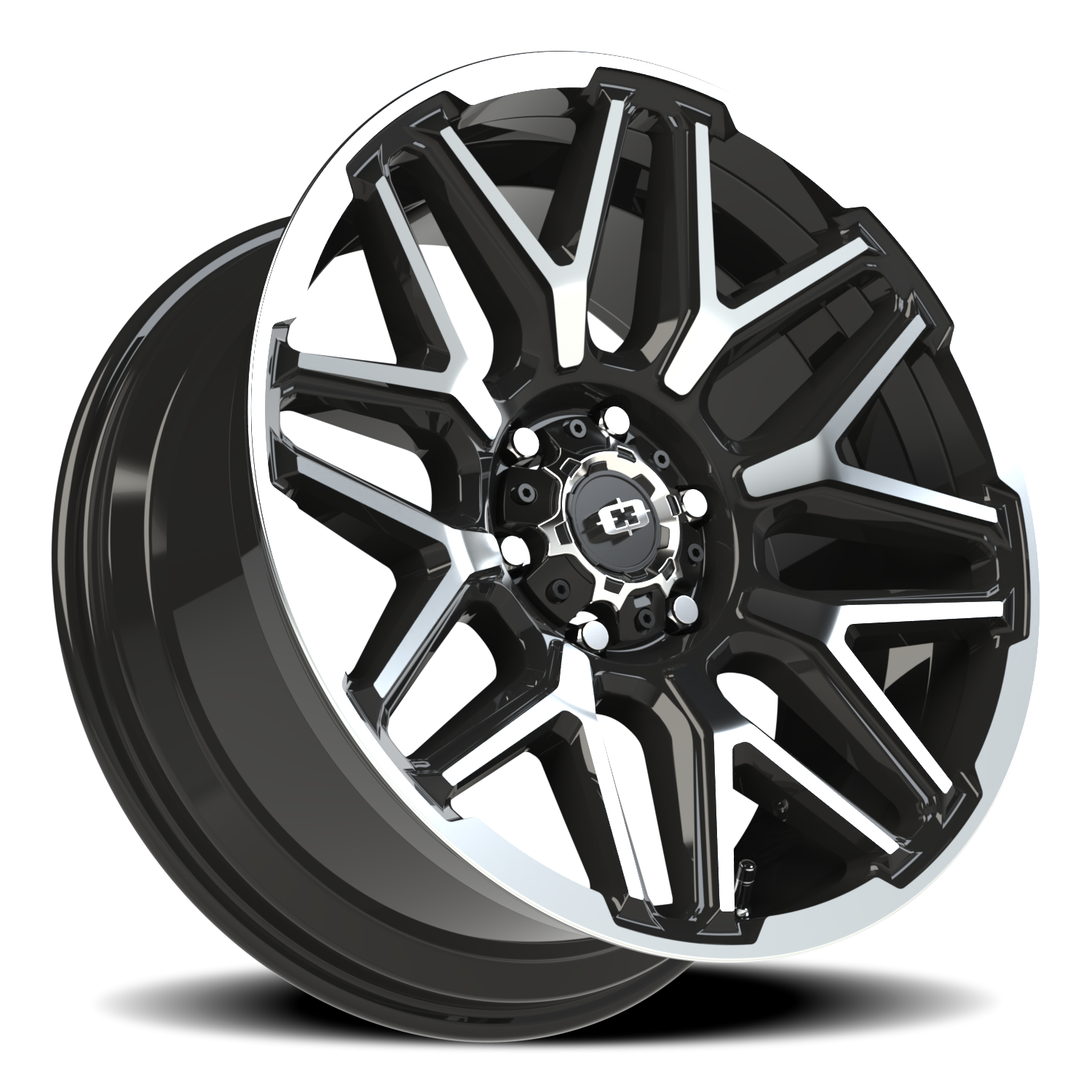 Vision Rekluse 20X9 Gloss Black Machined Face and Lip Wheel