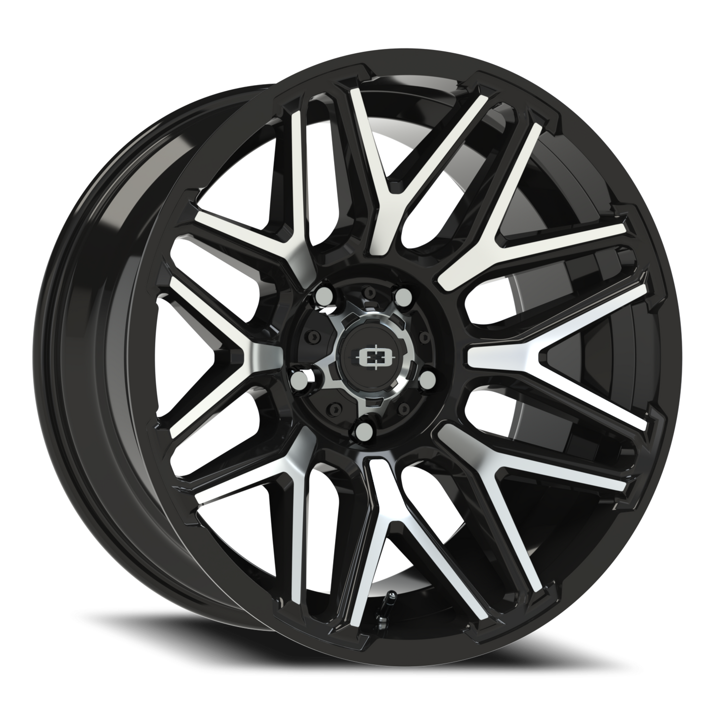 Vision Rekluse 20X10 Gloss Black Machined Face Wheel