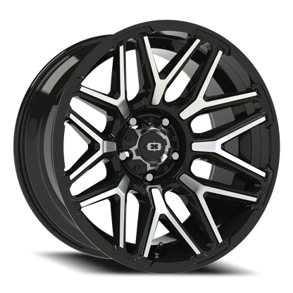 Vision Rekluse 20X10 Gloss Black Machined Face Wheel