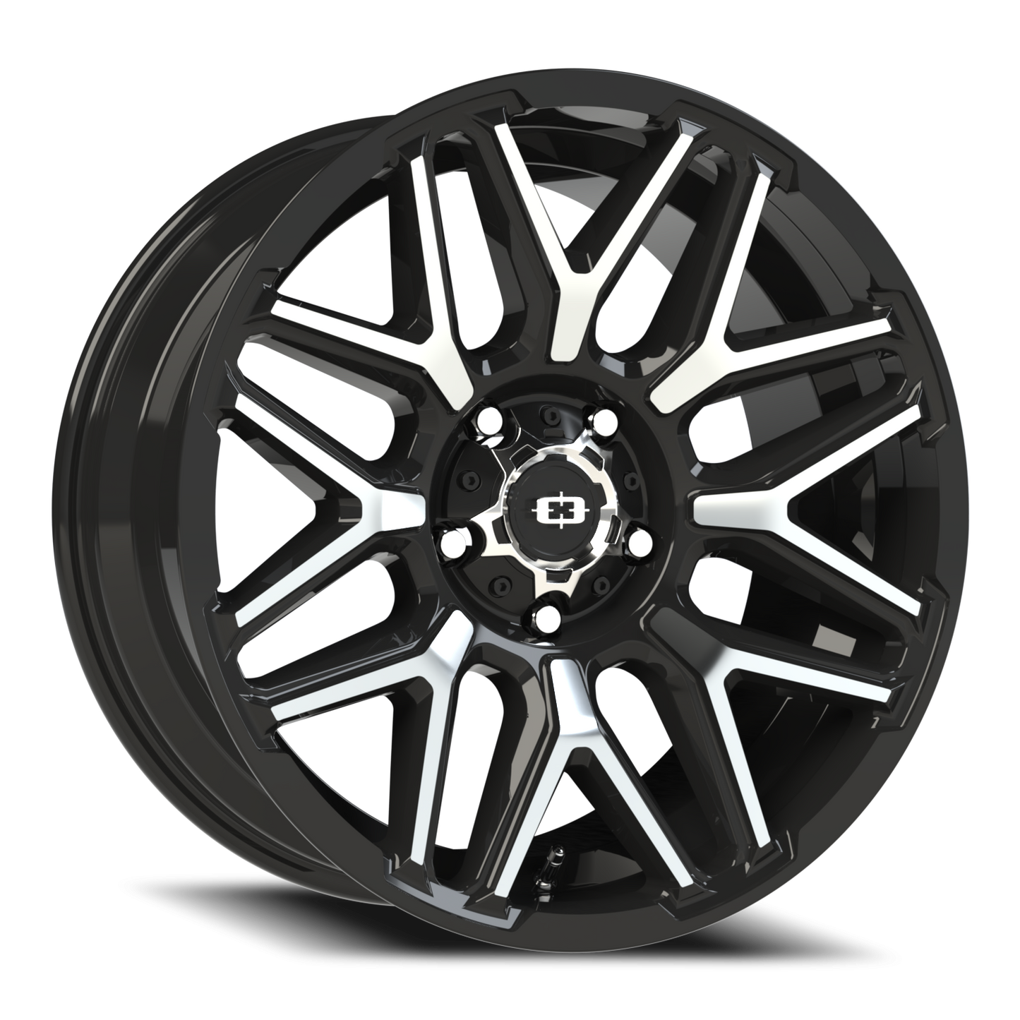 Vision Rekluse 20X9 Gloss Black Machined Face Wheel