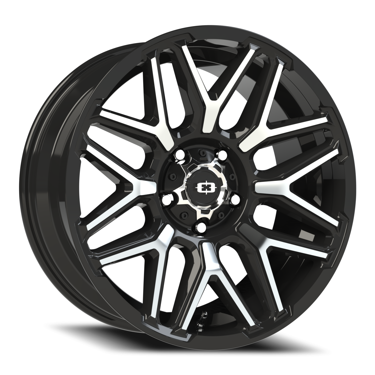 Vision Rekluse 20X9 Gloss Black Machined Face Wheel