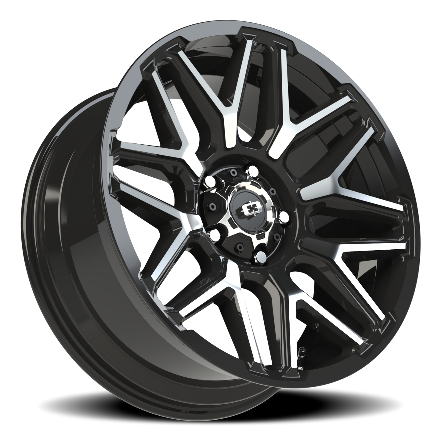 Vision Rekluse 20X9 Gloss Black Machined Face Wheel