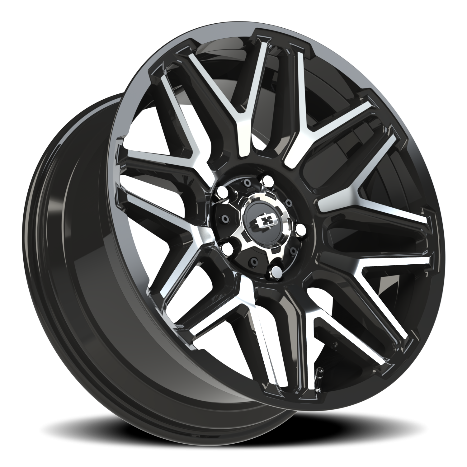 Vision Rekluse 20X9 Gloss Black Machined Face Wheel