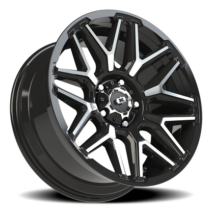 Vision Rekluse 20X9 Gloss Black Machined Face Wheel