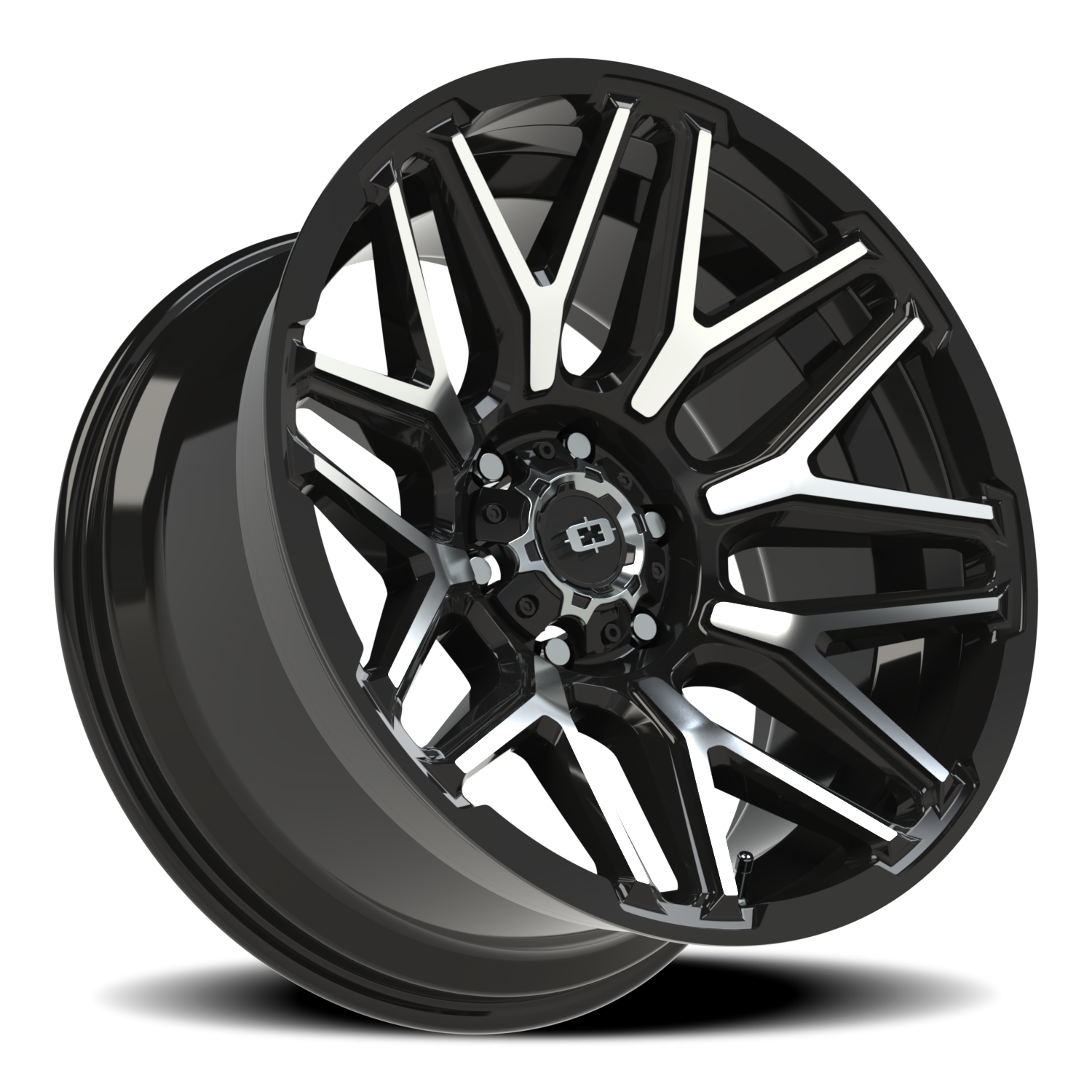 Vision Rekluse 20X10 Gloss Black Machined Face Wheel