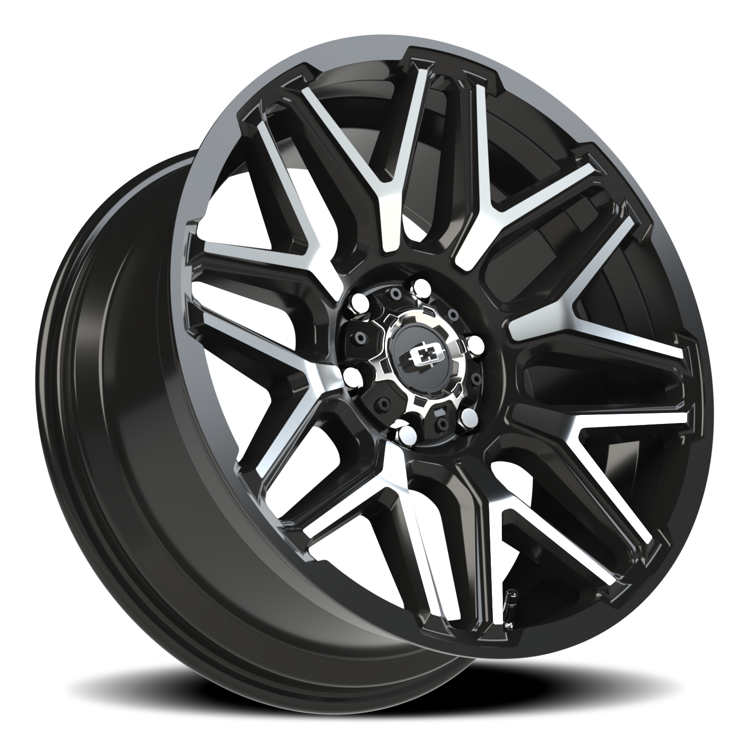 Vision Rekluse 20X9 Gloss Black Machined Face Wheel