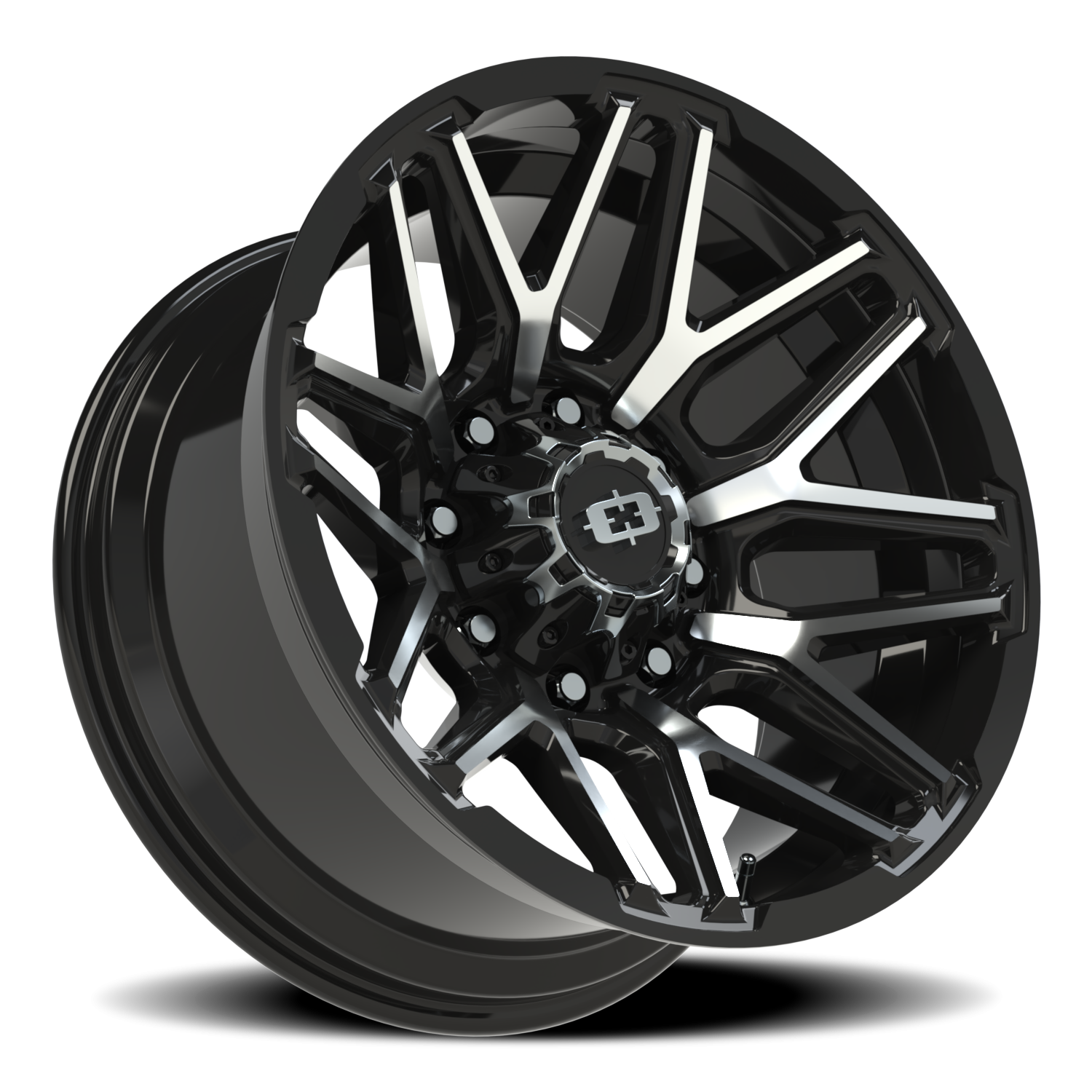 Vision Rekluse 20X10 Gloss Black Machined Face Wheel