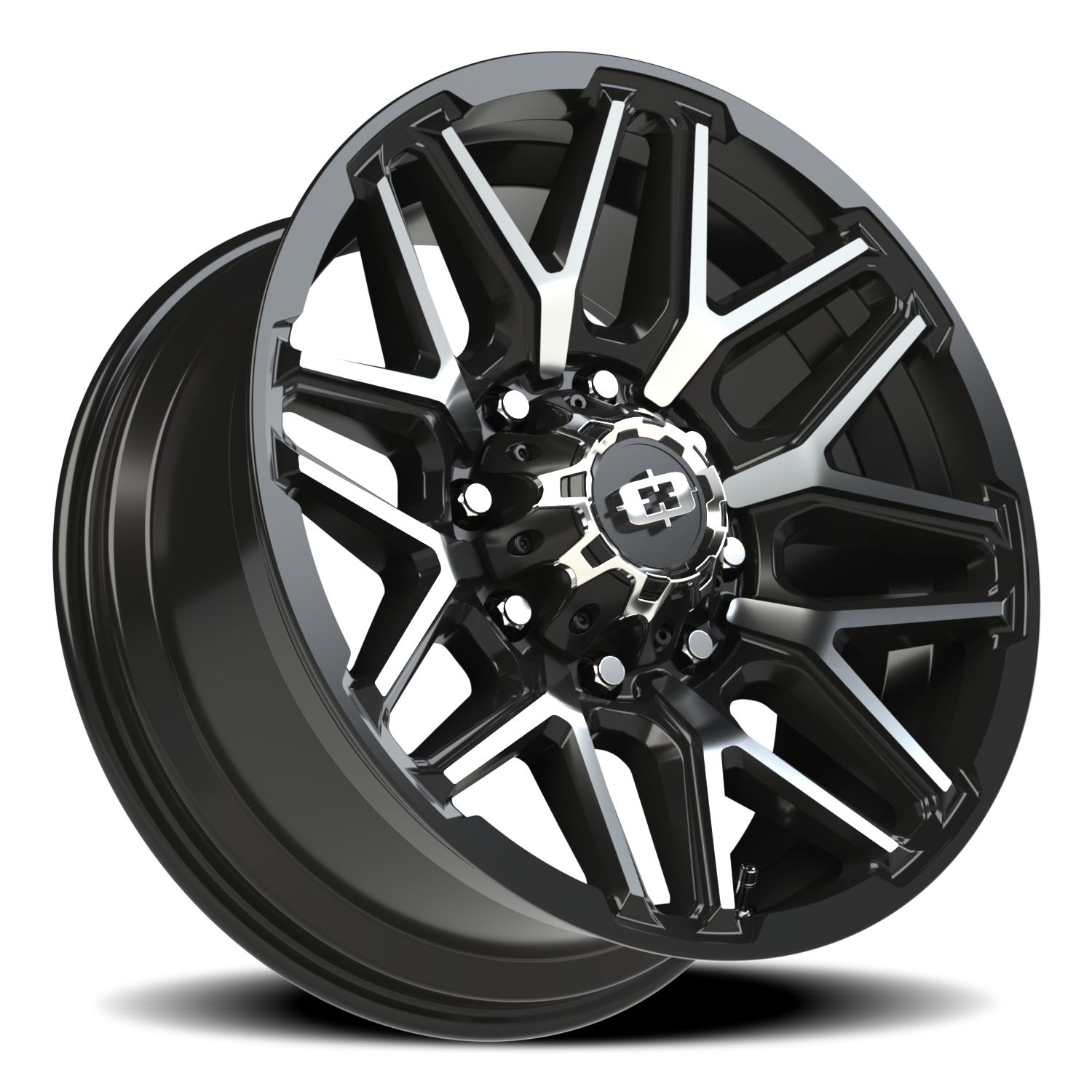 Vision Rekluse 20X9 Gloss Black Machined Face Wheel