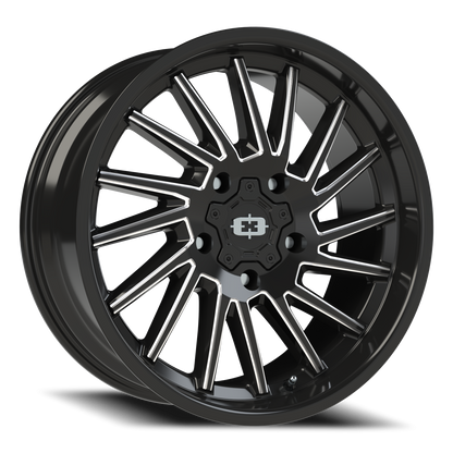 Vision Rapier 20X9 Gloss Black Milled Spoke Wheel