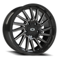 Vision Rapier 20X9 Gloss Black Milled Spoke Wheel