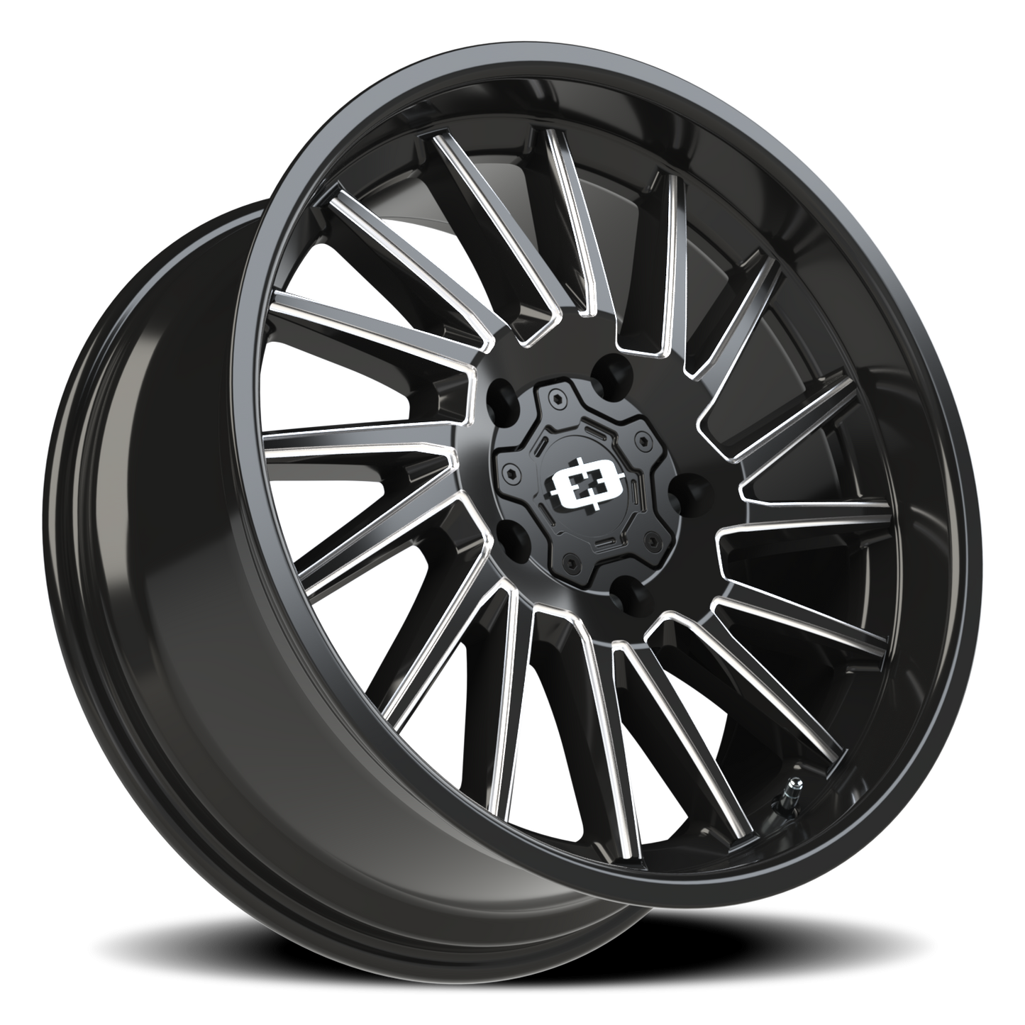 Vision Rapier 20X9 Gloss Black Milled Spoke Wheel