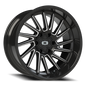 Vision Rapier 20X10 Gloss Black Milled Spoke Wheel