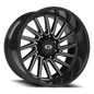 Vision Rapier 22X12 Gloss Black Milled Spoke Wheel