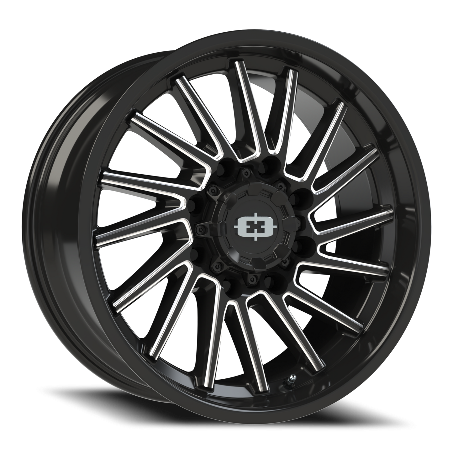 Vision Rapier 20X9 Gloss Black Milled Spoke Wheel