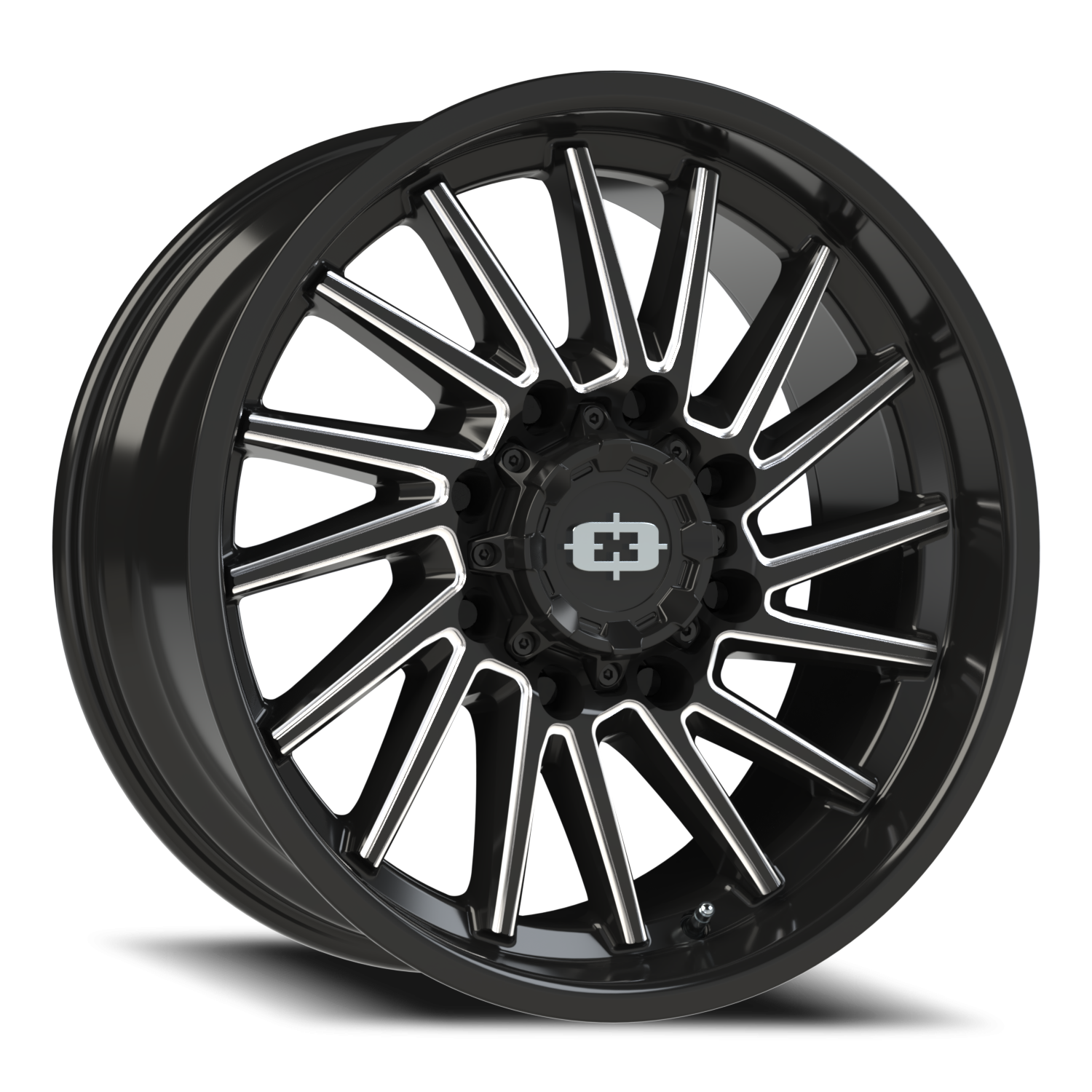 Vision Rapier 20X9 Gloss Black Milled Spoke Wheel