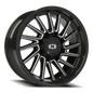 Vision Rapier 20X9 Gloss Black Milled Spoke Wheel