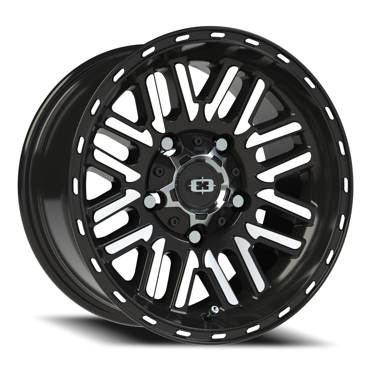 Vision Nexus 15X7.5 Gloss Black Machined Face Wheel