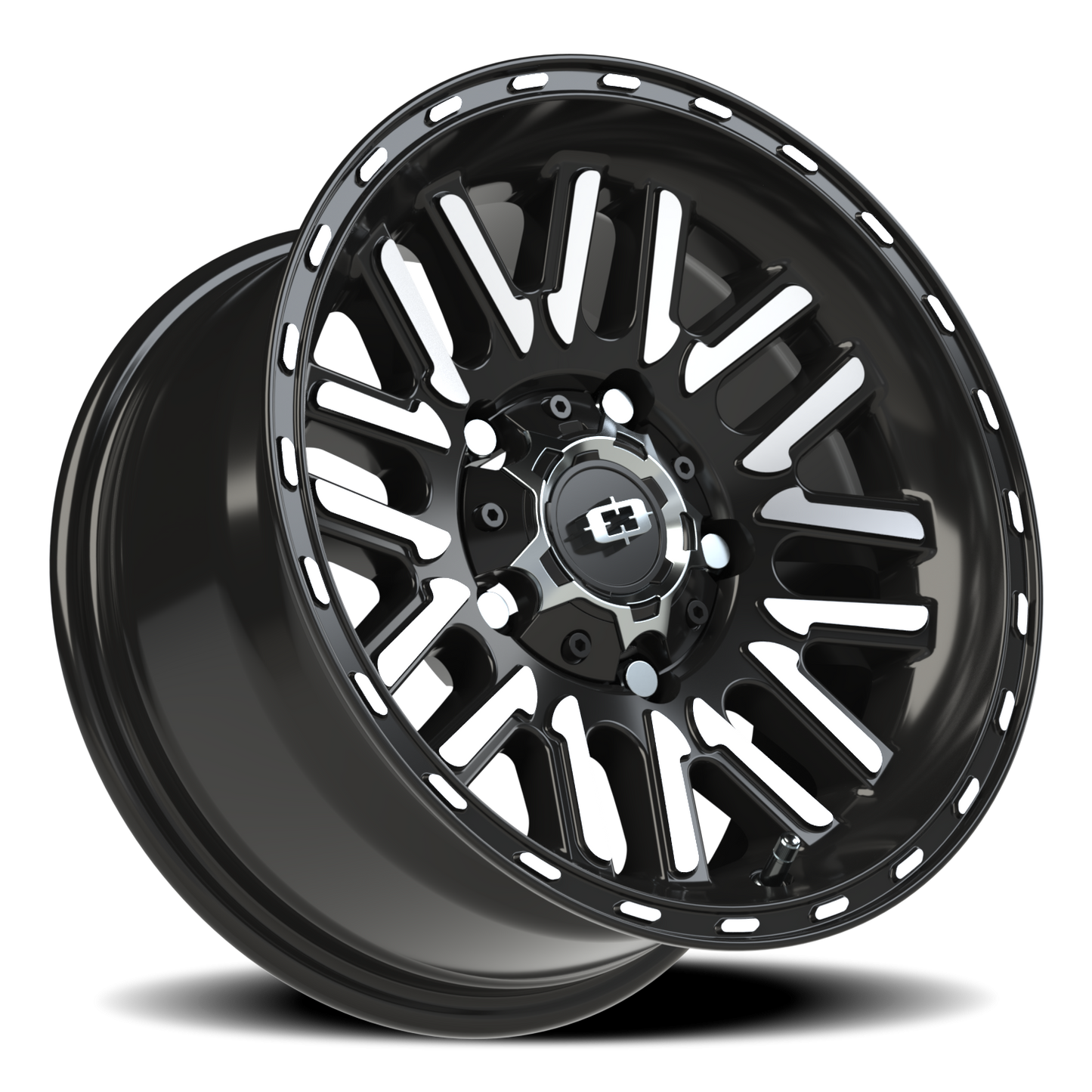 Vision Nexus 15X7.5 Gloss Black Machined Face Wheel