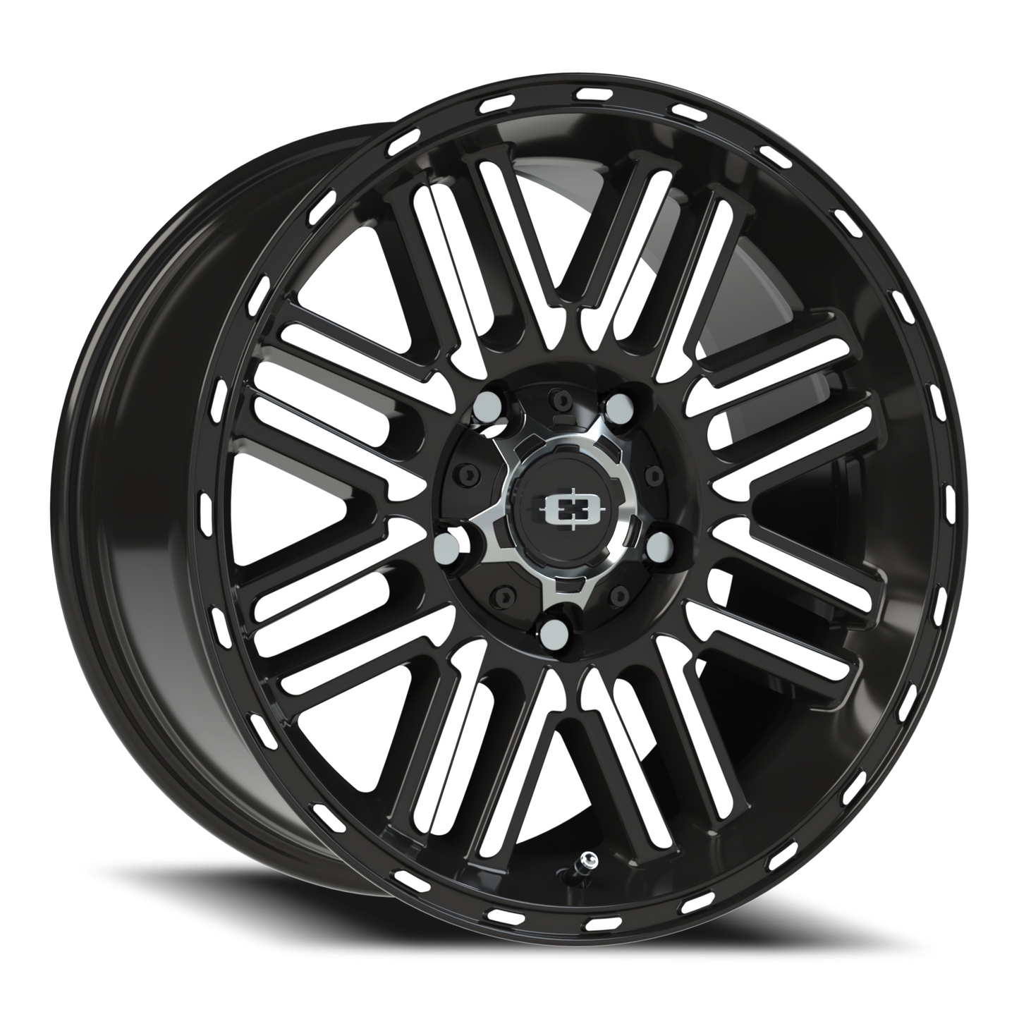 Vision Nexus 17X8.5 Gloss Black Machined Face Wheel
