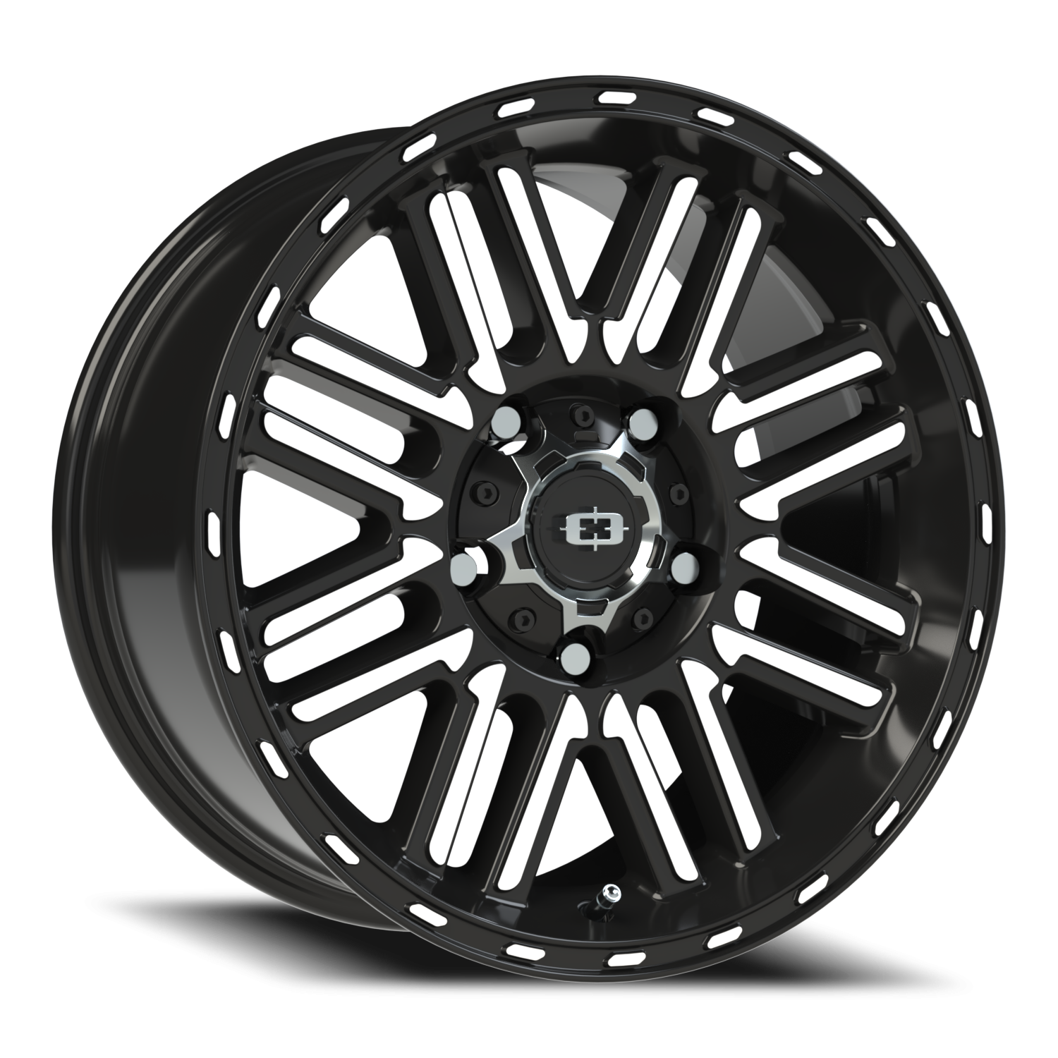 Vision Nexus 17X8.5 Gloss Black Machined Face Wheel