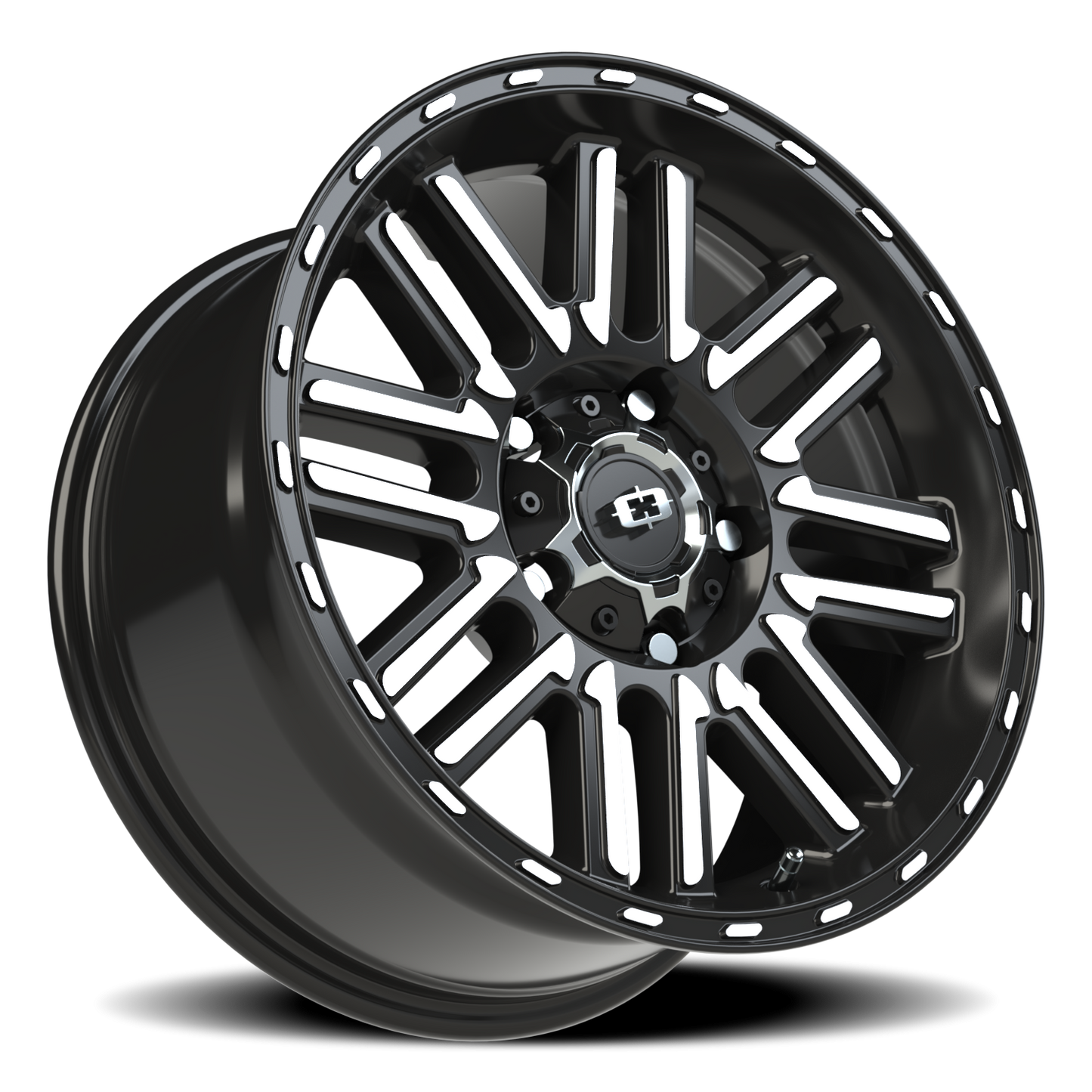 Vision Nexus 17X8.5 Gloss Black Machined Face Wheel