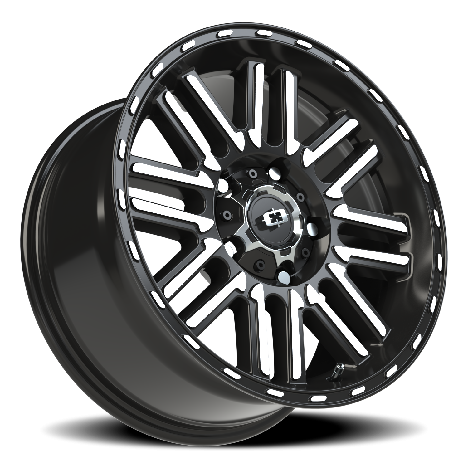 Vision Nexus 17X8.5 Gloss Black Machined Face Wheel