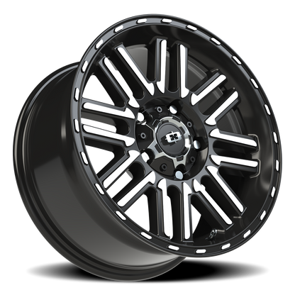 Vision Nexus 17X8.5 Gloss Black Machined Face Wheel