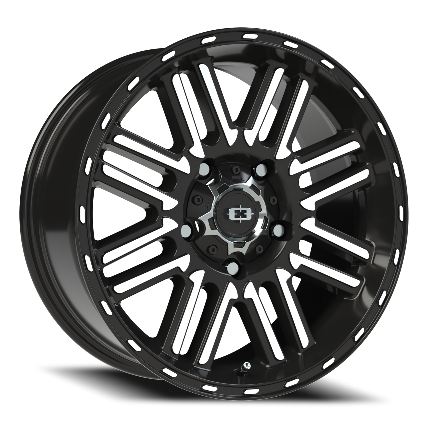 Vision Nexus 18X8.5 Gloss Black Machined Face Wheel