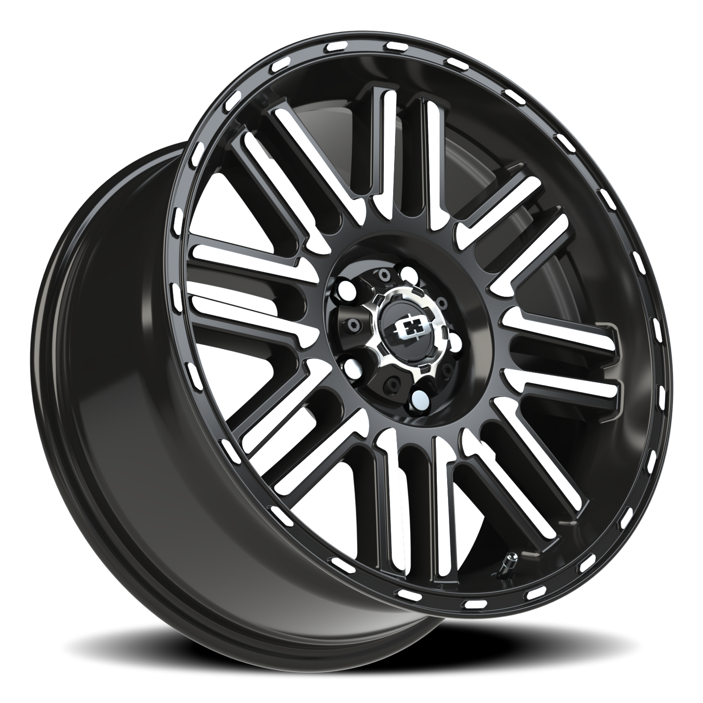 Vision Nexus 18X8.5 Gloss Black Machined Face Wheel