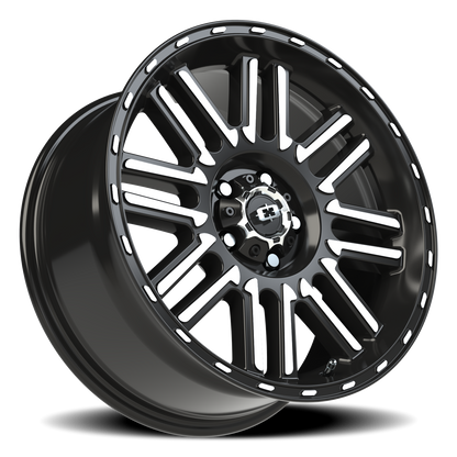 Vision Nexus 18X8.5 Gloss Black Machined Face Wheel