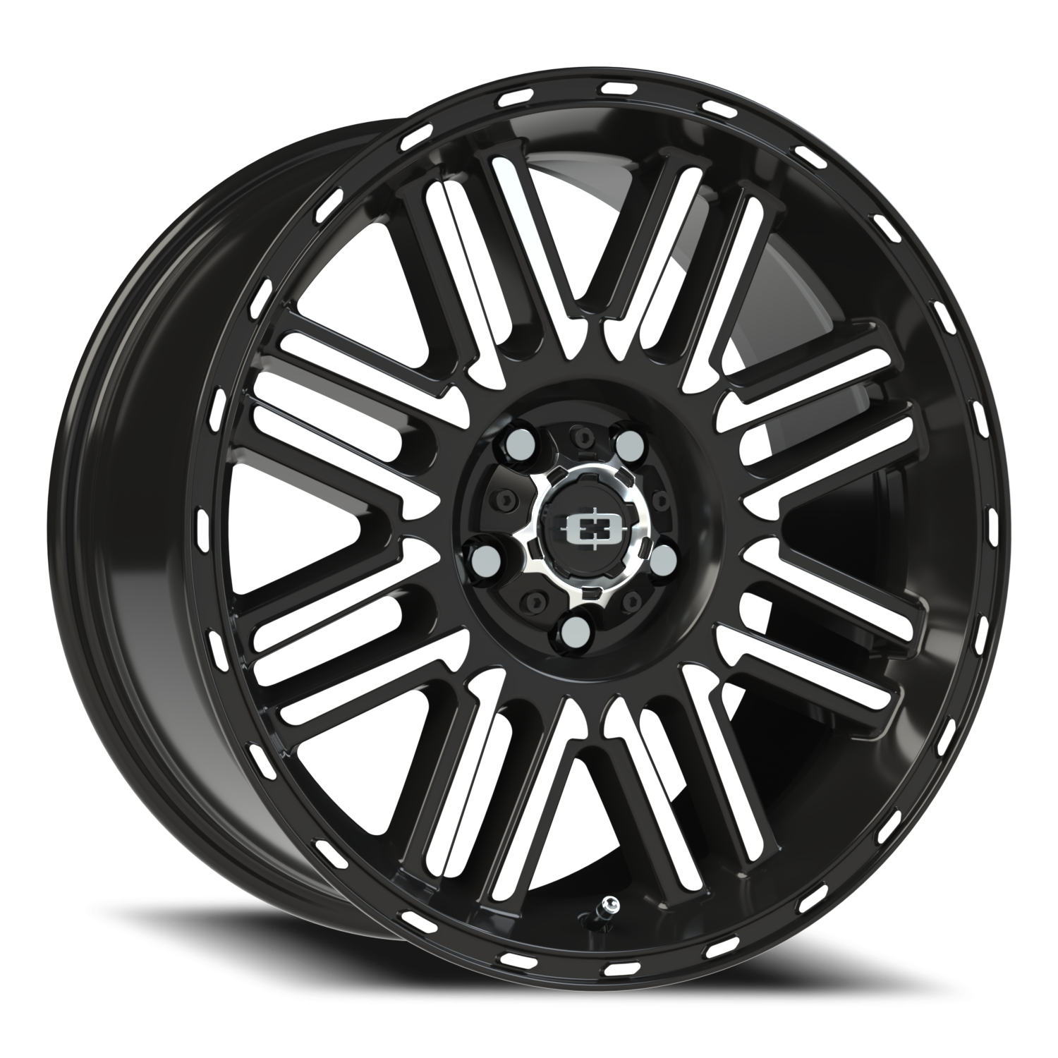 Vision Nexus 18X8.5 Gloss Black Machined Face Wheel