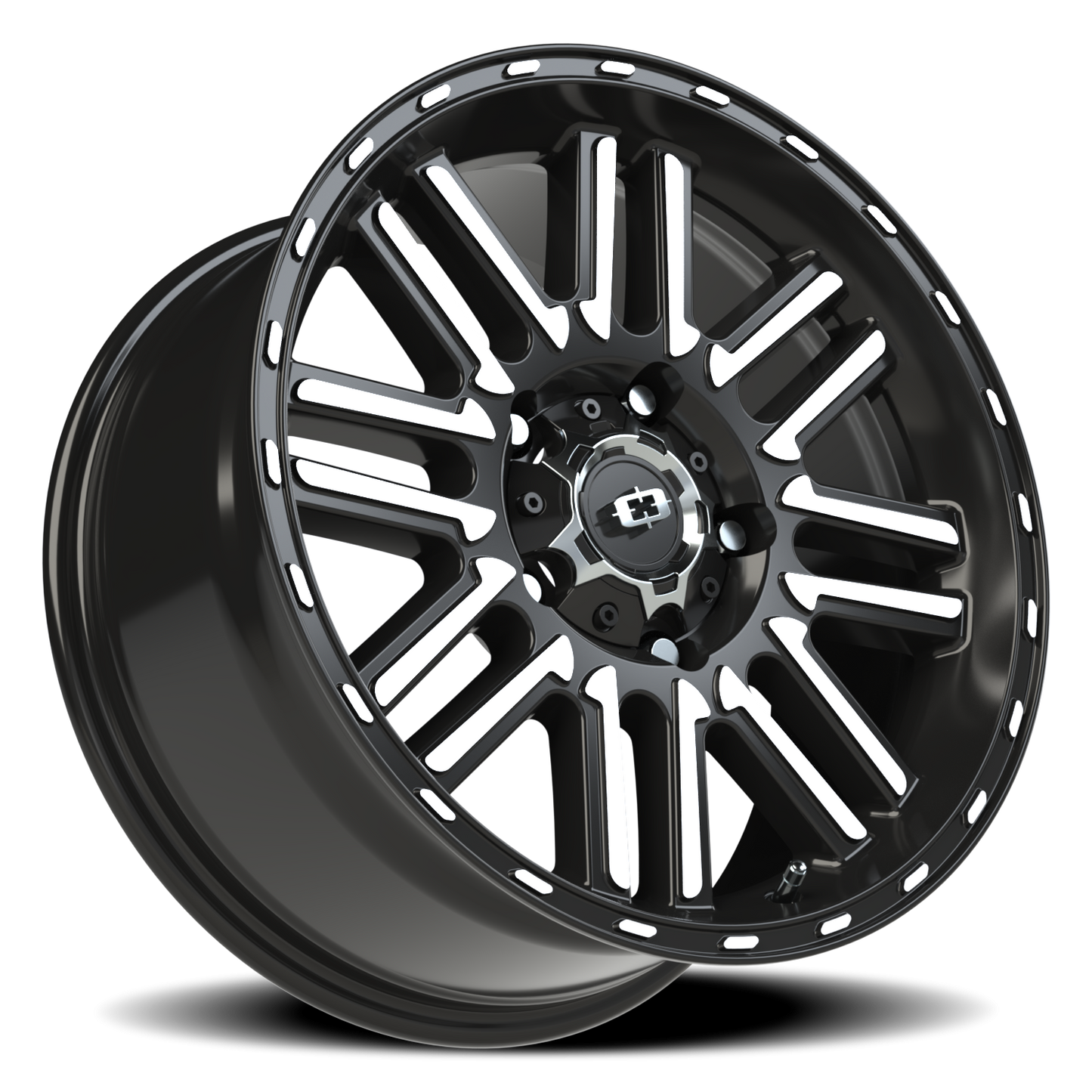 Vision Nexus 18X8.5 Gloss Black Machined Face Wheel