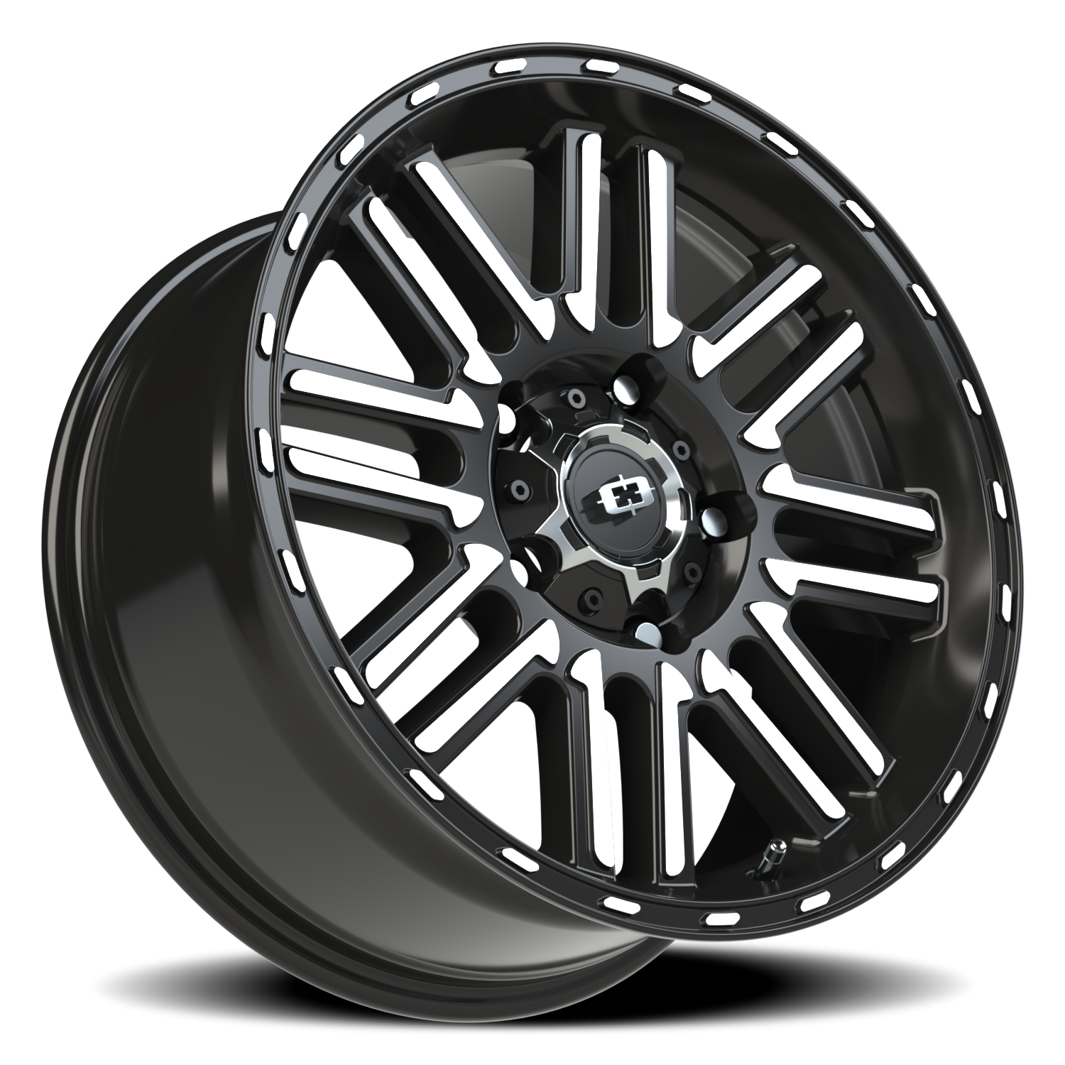 Vision Nexus 18X8.5 Gloss Black Machined Face Wheel