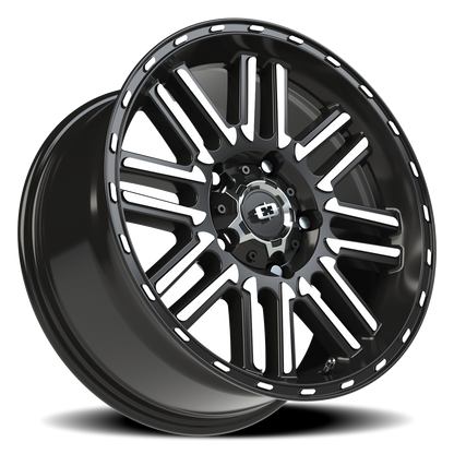 Vision Nexus 18X8.5 Gloss Black Machined Face Wheel