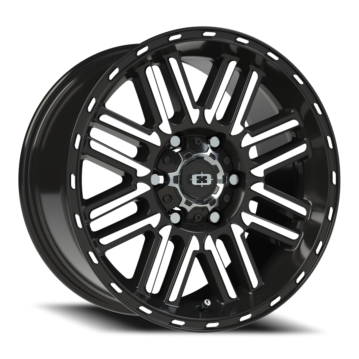 Vision Nexus 17X8.5 Gloss Black Machined Face Wheel
