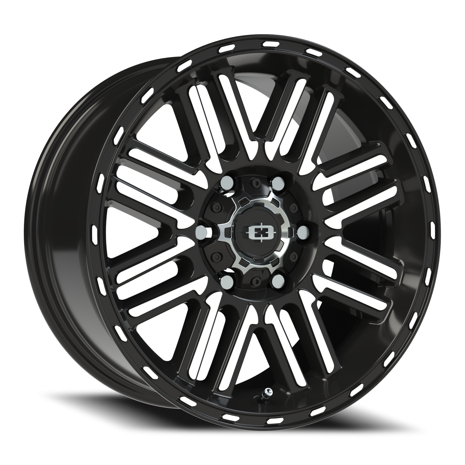 Vision Nexus 17X8.5 Gloss Black Machined Face Wheel