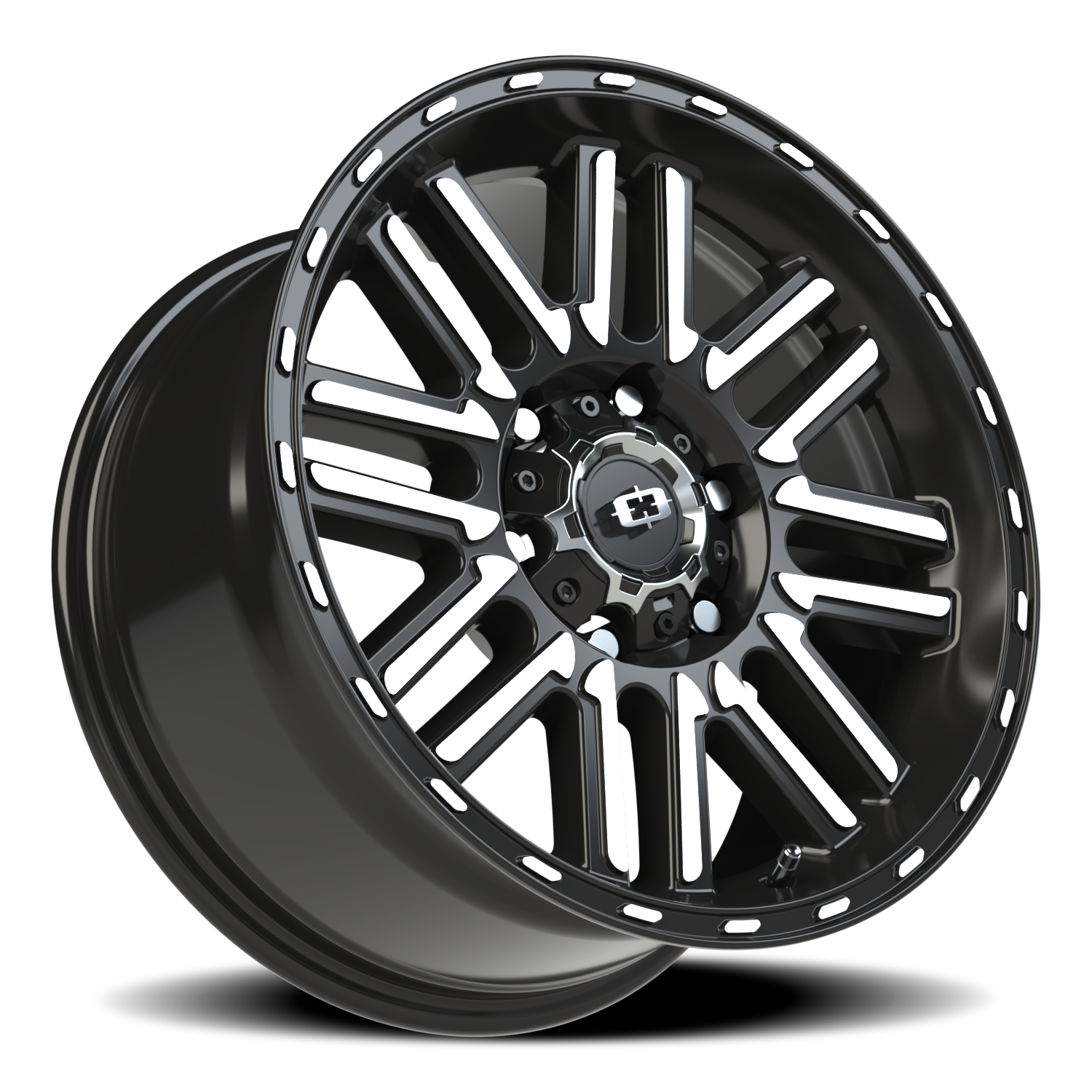 Vision Nexus 17X8.5 Gloss Black Machined Face Wheel