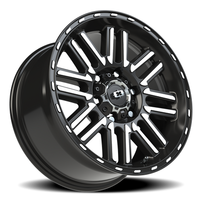 Vision Nexus 17X8.5 Gloss Black Machined Face Wheel