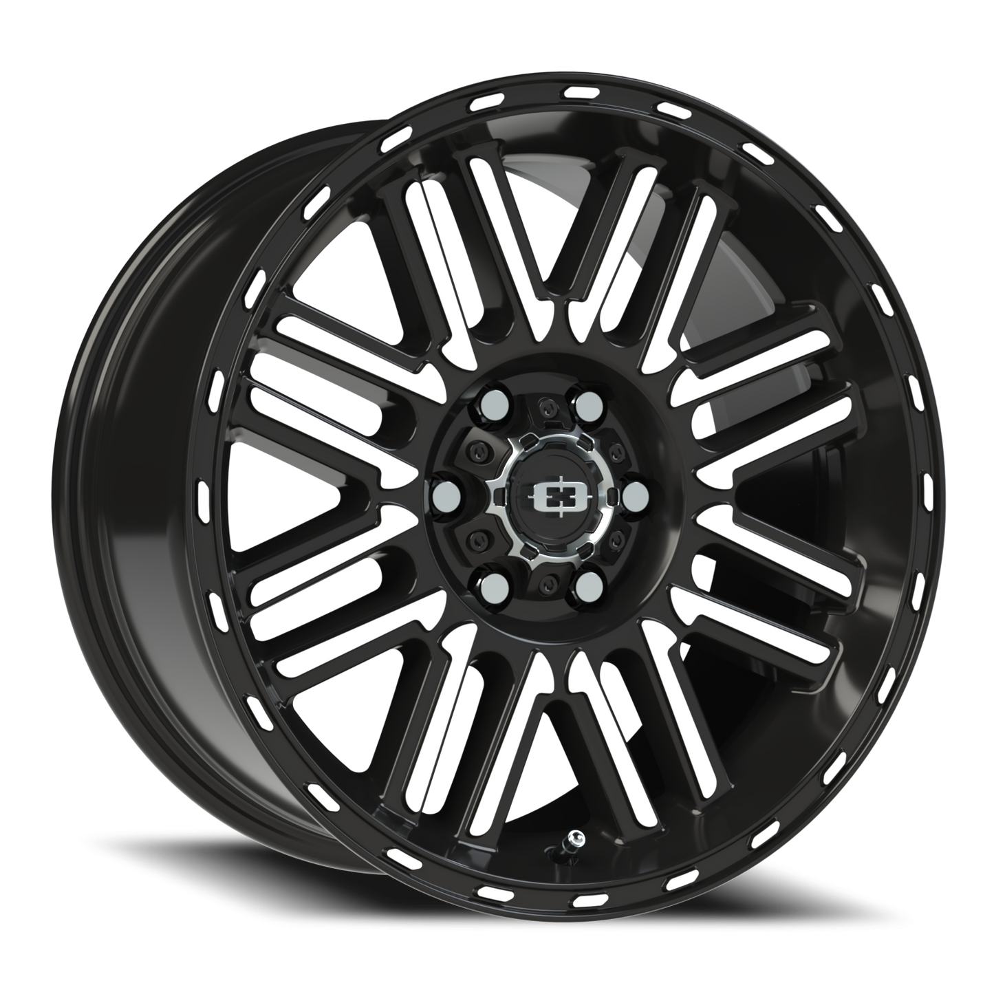 Vision Nexus 17X8.5 Gloss Black Machined Face Wheel