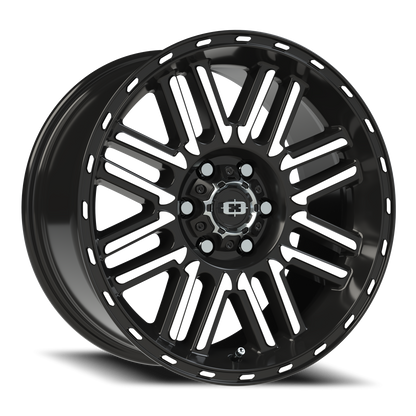 Vision Nexus 17X8.5 Gloss Black Machined Face Wheel