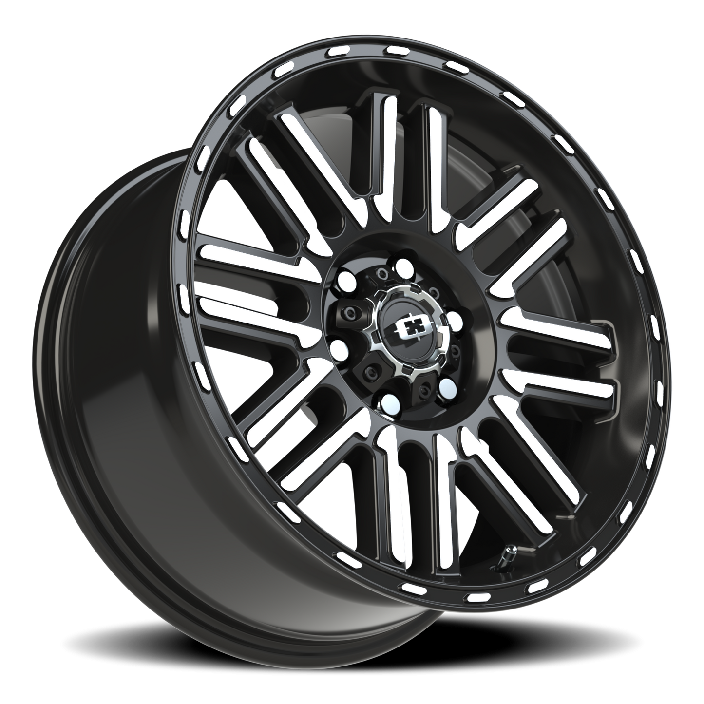 Vision Nexus 17X8.5 Gloss Black Machined Face Wheel