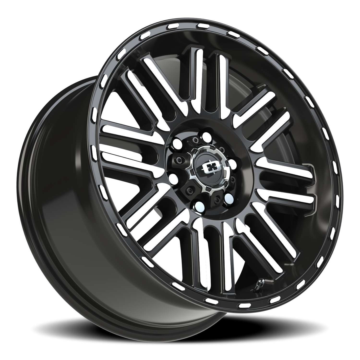Vision Nexus 17X8.5 Gloss Black Machined Face Wheel