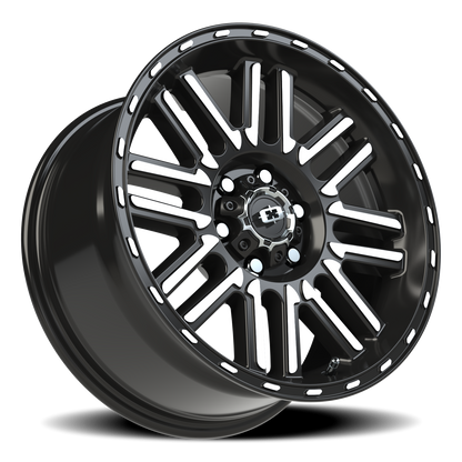 Vision Nexus 17X8.5 Gloss Black Machined Face Wheel