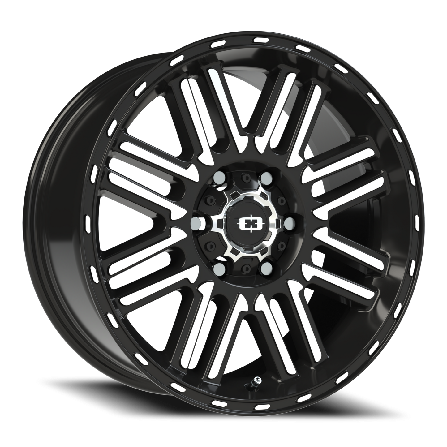 Vision Nexus 18X8.5 Gloss Black Machined Face Wheel