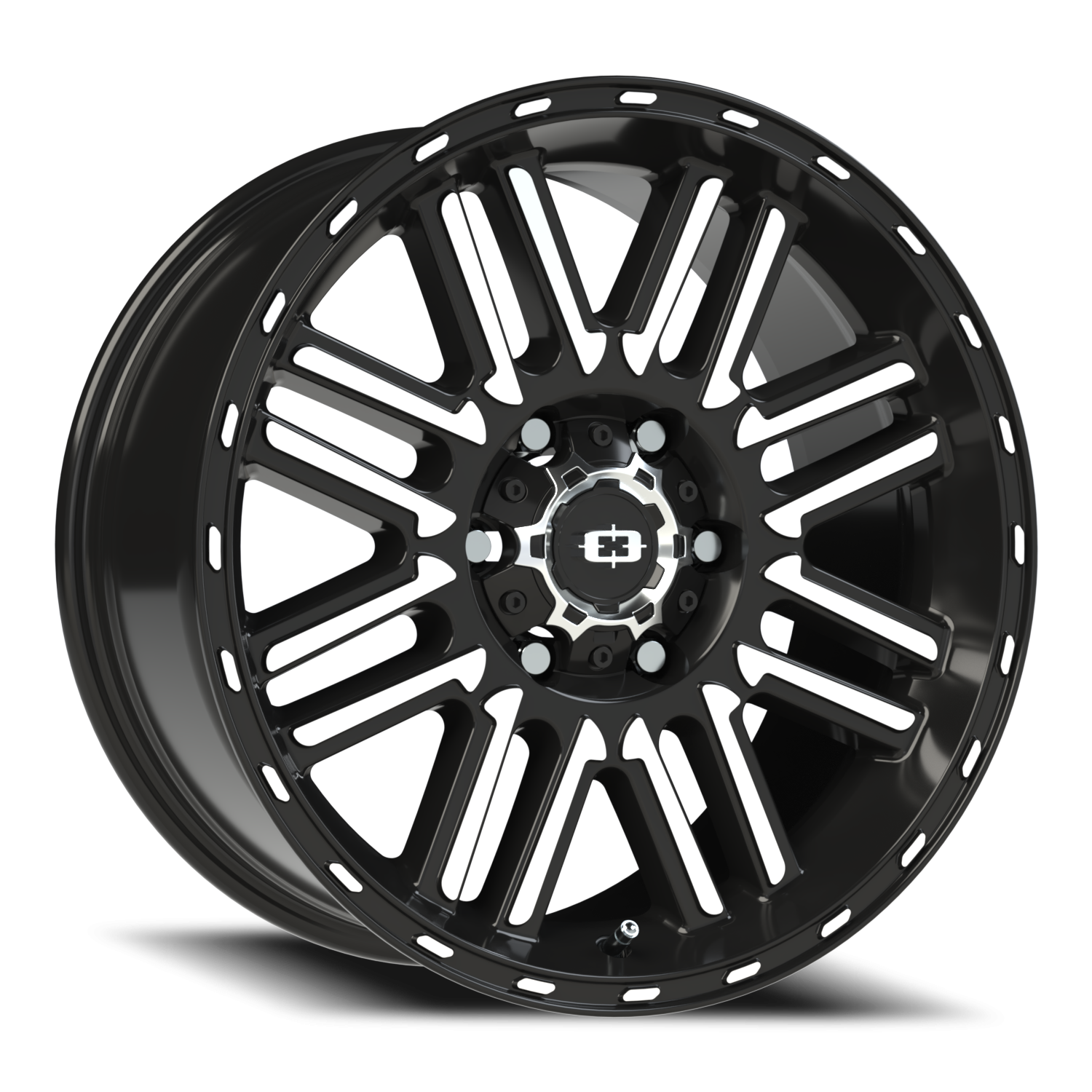 Vision Nexus 18X8.5 Gloss Black Machined Face Wheel