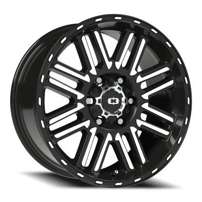 Vision Nexus 18X8.5 Gloss Black Machined Face Wheel