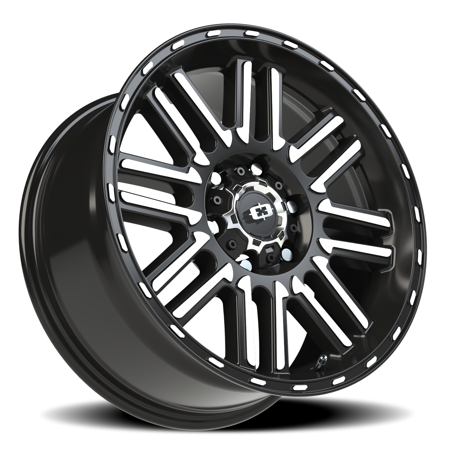 Vision Nexus 18X8.5 Gloss Black Machined Face Wheel
